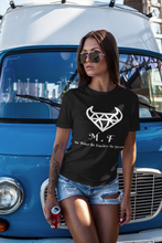 Load image into Gallery viewer, T-SHIRT LADIES - 1000L - White Logo- M.F DiamondBull
