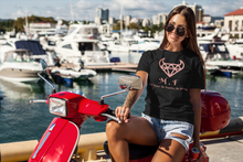 Load image into Gallery viewer, T-SHIRT LADIES - 1000L - Rose Logo - M.F DiamondBull