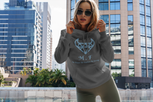 Load image into Gallery viewer, Hooded - LADIES  1850 - Light Blue Logo - M.F DiamondBull