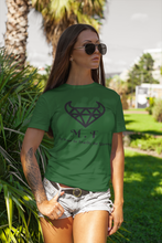 Load image into Gallery viewer, T-SHIRT LADIES - 1000L - Black Logo - M.F DiamondBull