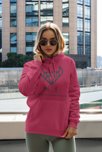 Load image into Gallery viewer, Hooded - LADIES  1850 - Black Logo - M.F DiamondBull