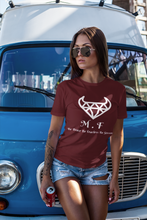 Load image into Gallery viewer, T-SHIRT LADIES - 1000L - White Logo- M.F DiamondBull