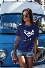 Load image into Gallery viewer, T-SHIRT LADIES - 1000L - White Logo- M.F DiamondBull
