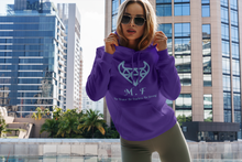 Load image into Gallery viewer, Hooded - LADIES  1850 - Light Blue Logo - M.F DiamondBull