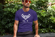 Load image into Gallery viewer, T-SHIRT - MEN`S  2000 - White Logo - M.F DiamondBull