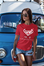 Load image into Gallery viewer, T-SHIRT LADIES - 1000L - White Logo- M.F DiamondBull