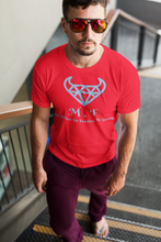 Load image into Gallery viewer, T-SHIRT - MEN`S  2000 - Light Blue Logo - M.F DiamondBull