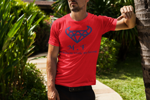 Load image into Gallery viewer, T-SHIRT - MEN`S  2000 - Blue Logo - M.F DiamondBull