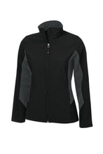 Load image into Gallery viewer, COAL HARBOUR® EVERYDAY COLOUR BLOCK SOFT SHELL LADIES' JACKET. L7604