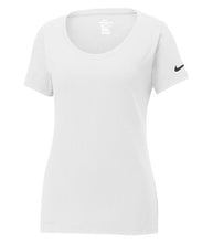 Load image into Gallery viewer, NIKE® Dri-FIT COTTON/POLY SCOOP NECK LADIES' TEE. NKBQ5234