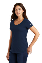 Load image into Gallery viewer, NIKE® Dri-FIT COTTON/POLY SCOOP NECK LADIES' TEE. NKBQ5234