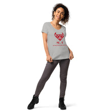 Load image into Gallery viewer, Women’s fitted v-neck t-shirt