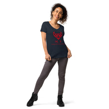 Load image into Gallery viewer, Women’s fitted v-neck t-shirt